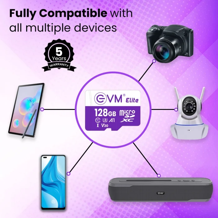 EVM Elite 128GB MicroSD XC CLASS 10