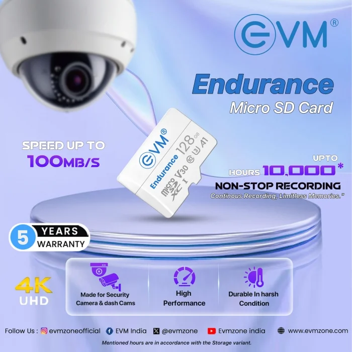 EVM Endurance Micro SD Card 128GB