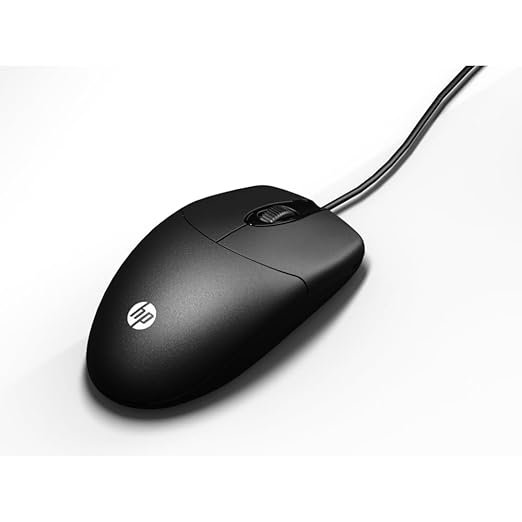 HP M050 3 Button Wired USB Mouse, 1200 DPI, Ergonomic Design